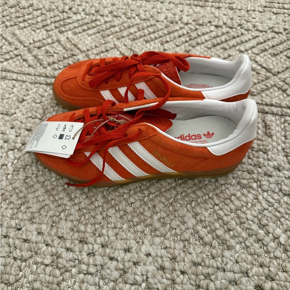 adidas burnt red and White Women's Sneakers